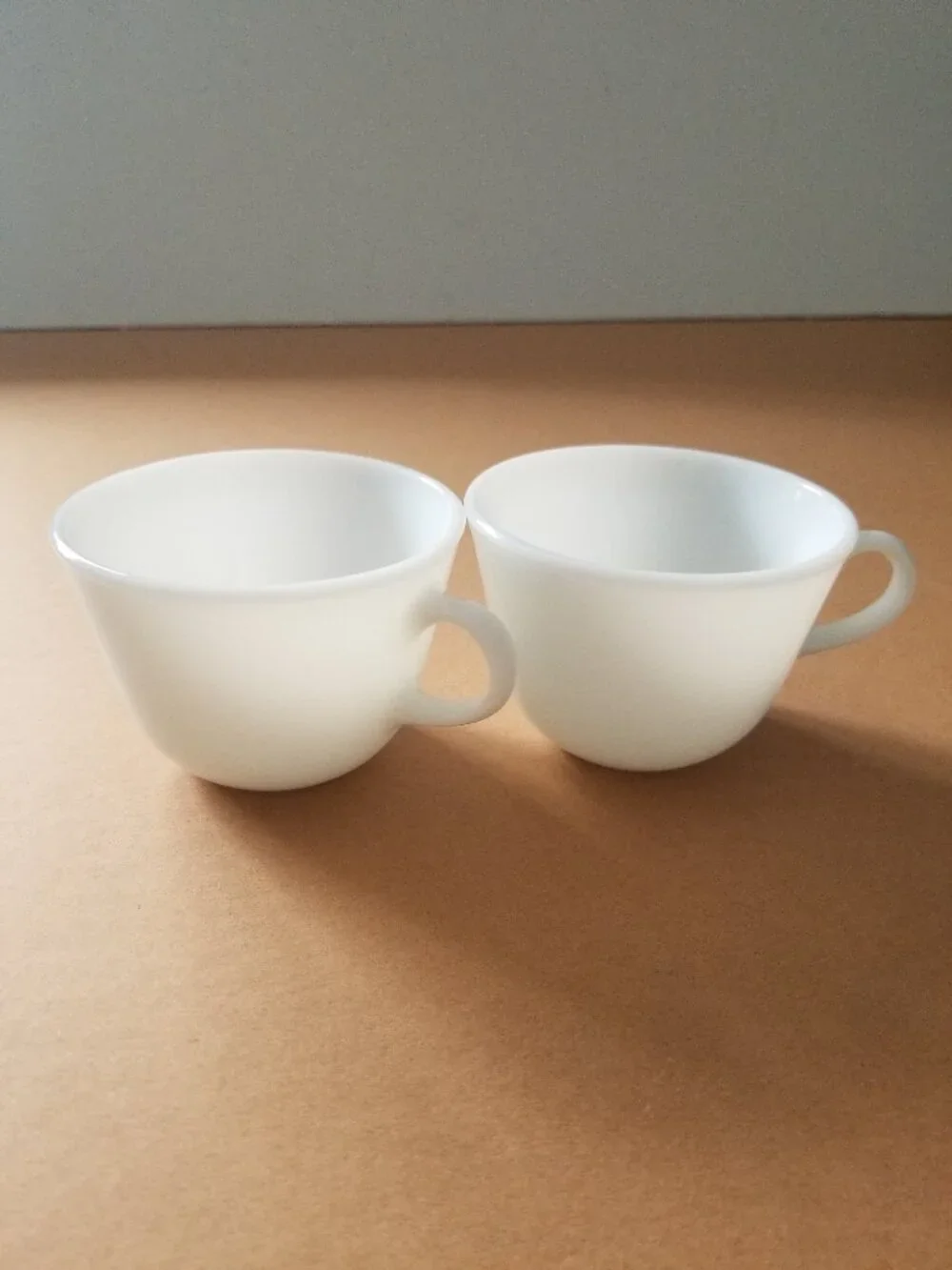 Vintage Pyrex Coffee‎ Cup Milk Glass MCM Set of 2